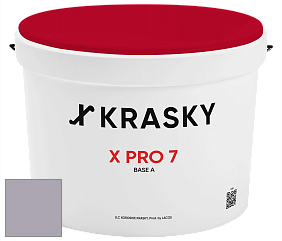 Краска X Pro 7 X Krasky матовая краска для стен и потолков цвет NCS S 3010-R50B 