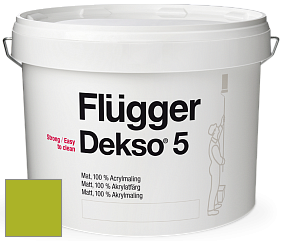 Краска Flugger Dekso 5 матовая краска цвет NCS S 1075-G50Y 