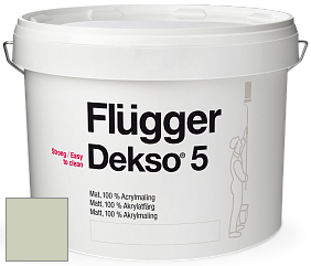Краска Flugger Dekso 5 матовая краска цвет NCS S 1510-G40Y 
