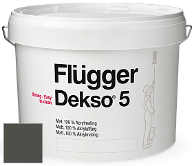 Краска Flugger Dekso 5 матовая краска цвет NCS S 8005-G50Y 