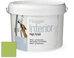 Краска Flugger Interior High Finish 5 матовая акриловая краска-грунт цвет NCS S 1060-G40Y 