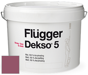 Краска Flugger Dekso 5 матовая краска цвет NCS S 4040-R20B 