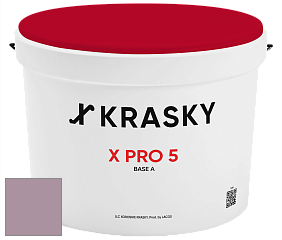 Краска X PRO 5 X Krasky матовая краска для стен и потолков цвет NCS S 3020-R30B 