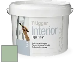 Краска Flugger Interior High Finish 5 матовая акриловая краска-грунт цвет NCS S 2020-G20Y 