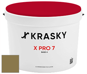 Краска X Pro 7 X Krasky матовая краска для стен и потолков цвет NCS S 5030-G90Y 