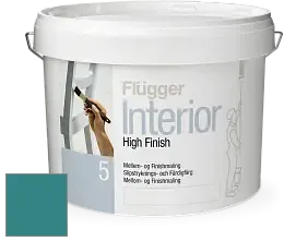 Краска Flugger Interior High Finish 5 матовая акриловая краска-грунт цвет NCS S 4040-B40G 