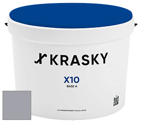 Краска X10 X Krasky шелковисто-матовая краска для стен и потолков цвет 5486 