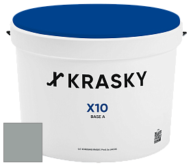 Краска X10 X Krasky шелковисто-матовая краска для стен и потолков цвет 5546 