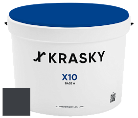 Краска X10 X Krasky шелковисто-матовая краска для стен и потолков цвет NCS S 8505-R80B 