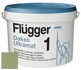 Краска Flugger Dekso 1 ультраматовая краска цвет NCS S 3030-G40Y 