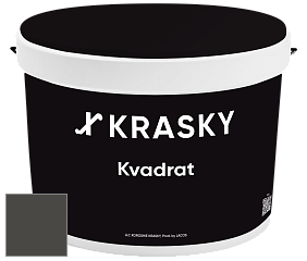 Краска X2B Kvadrat X Krasky матовая краска для потолков глубокого чёрного цвета цвет NCS S 8502-Y 