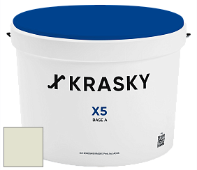 Краска X5 X Krasky матовая краска для стен и потолков цвет NCS S 0907-G60Y 