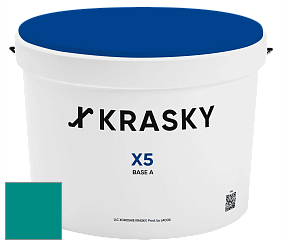 Краска X5 X Krasky матовая краска для стен и потолков цвет NCS S 3055-B50G 