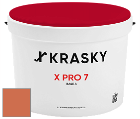 Краска X Pro 7 X Krasky матовая краска для стен и потолков цвет NCS S 2060-Y60R 