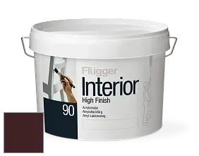 Краска Flugger Interior High Finish 90 акриловая глянцевая эмаль цвет RAL 3007 