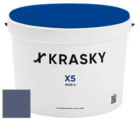 Краска X5 X Krasky матовая краска для стен и потолков цвет NCS S 6020-R70B 