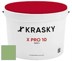 Краска X Pro 10 X Krasky матовая краска для стен и потолков цвет NCS S 2040-G30Y 