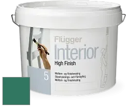 Краска Flugger Interior High Finish 5 матовая акриловая краска-грунт цвет RAL 6000 