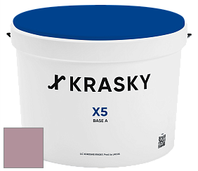 Краска X5 X Krasky матовая краска для стен и потолков цвет NCS S 3020-R20B 