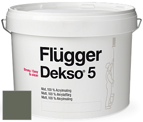 Краска Flugger Dekso 5 матовая краска цвет 4508 