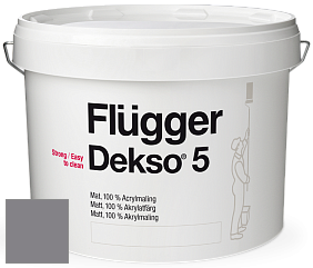 Краска Flugger Dekso 5 матовая краска цвет 5487 
