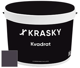 Краска X2B Kvadrat X Krasky матовая краска для потолков глубокого чёрного цвета цвет NCS S 8010-R50B 