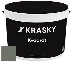 Краска X2B Kvadrat X Krasky матовая краска для потолков глубокого чёрного цвета цвет NCS S 6010-G30Y 