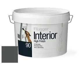 Краска Flugger Interior High Finish 90 акриловая глянцевая эмаль цвет RAL 7043 