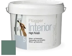 Краска Flugger Interior High Finish 5 матовая акриловая краска-грунт цвет NCS S 5020-B90G 