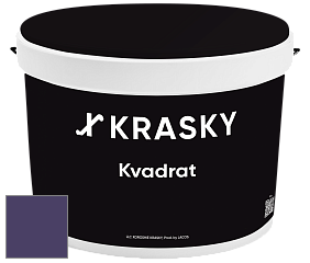 Краска X2B Kvadrat X Krasky матовая краска для потолков глубокого чёрного цвета цвет 3448 