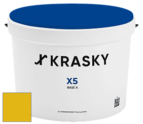 Краска X5 X Krasky матовая краска для стен и потолков цвет NCS S 1075-G90Y 