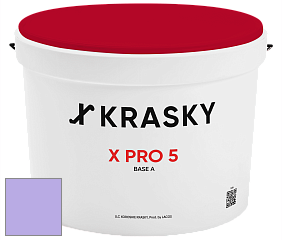Краска X PRO 5 X Krasky матовая краска для стен и потолков цвет 1444 