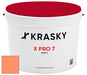 Краска X Pro 7 X Krasky матовая краска для стен и потолков цвет NCS S 0560-Y60R 