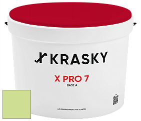 Краска X Pro 7 X Krasky матовая краска для стен и потолков цвет NCS S 0540-G40Y 
