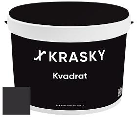 Краска X2B Kvadrat X Krasky матовая краска для потолков глубокого чёрного цвета цвет NO.101 