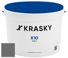 Краска X10 X Krasky шелковисто-матовая краска для стен и потолков цвет NCS S 6502-R50B 