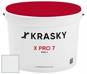 Краска X Pro 7 X Krasky матовая краска для стен и потолков цвет NCS S 0601-G 