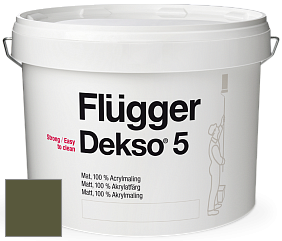 Краска Flugger Dekso 5 матовая краска цвет NCS S 6530-G50Y 