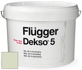 Краска Flugger Dekso 5 матовая краска цвет NCS S 1010-G40Y 