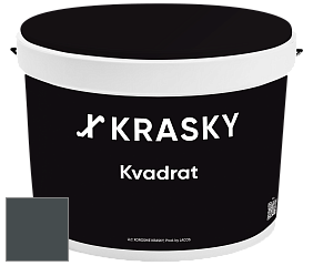 Краска X2B Kvadrat X Krasky матовая краска для потолков глубокого чёрного цвета цвет NCS S 8005-B20G 