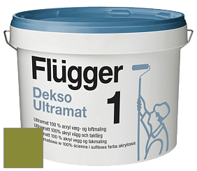 Краска Flugger Dekso 1 ультраматовая краска цвет NCS S 3060-G50Y 