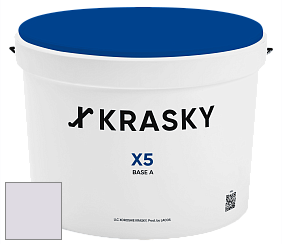 Краска X5 X Krasky матовая краска для стен и потолков цвет NCS S 0907-R50B 