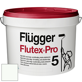 Краска Flugger Flutex Pro 5 матовая краска цвет RAL 9016 
