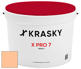 Краска X Pro 7 X Krasky матовая краска для стен и потолков цвет NCS S 0530-Y40R 