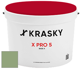 Краска X PRO 5 X Krasky матовая краска для стен и потолков цвет 3517 