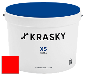 Краска X5 X Krasky матовая краска для стен и потолков цвет RAL 3026 