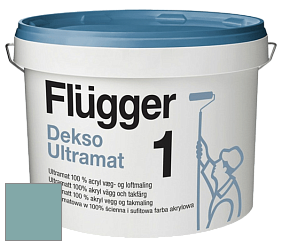 Краска Flugger Dekso 1 ультраматовая краска цвет NCS S 3020-B40G 