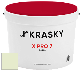 Краска X Pro 7 X Krasky матовая краска для стен и потолков цвет NCS S 0515-G40Y 