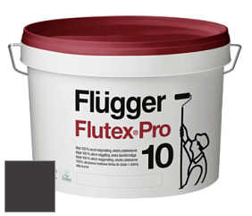 Краска Flugger Flutex Pro 10 матовая моющаяся краска цвет RAL 8019 