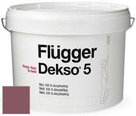 Краска Flugger Dekso 5 матовая краска цвет NCS S 5030-R10B 